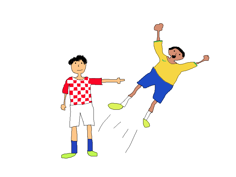 Illustration for article titled The World Cup Is Way Better In MS Paint Drawings